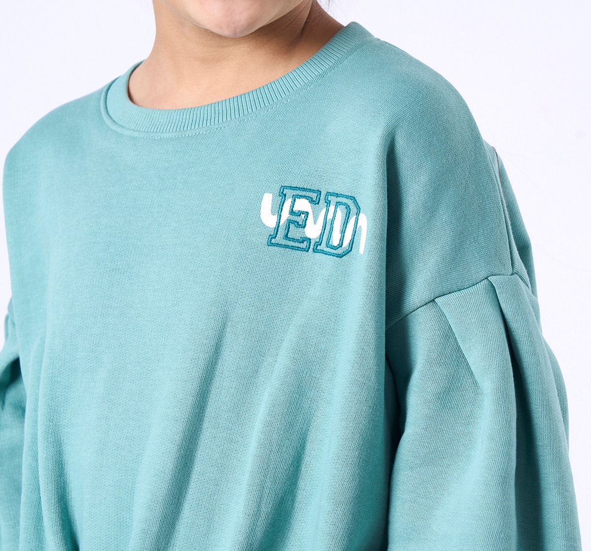 Ed-a-Mamma Kids Girls Sweatshirt Green