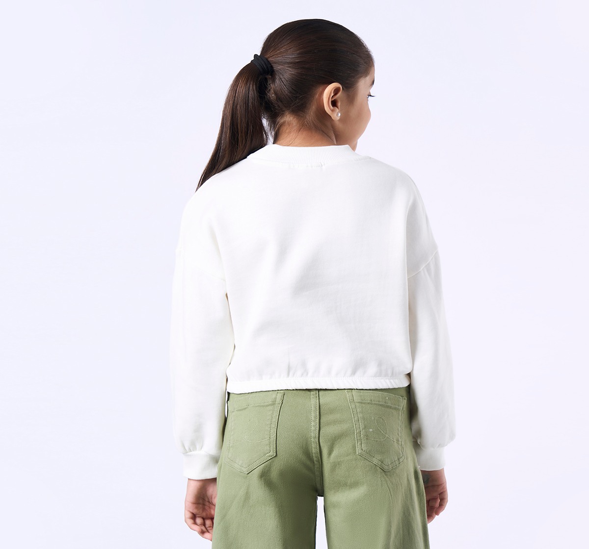 Ed-a-Mamma Kids Girls Sweatshirt Off White