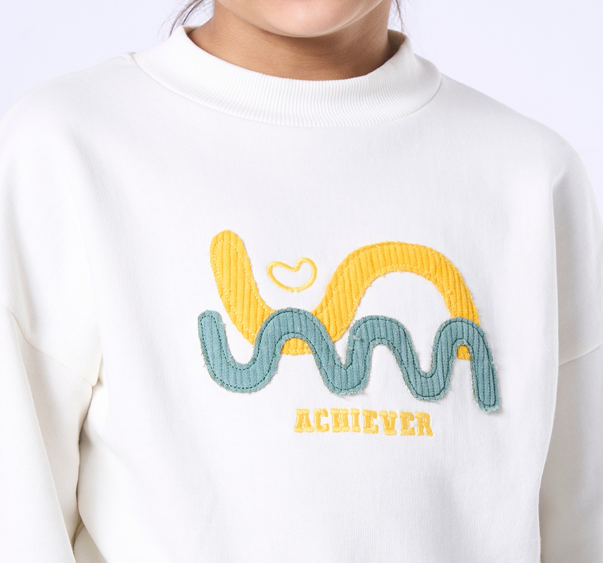 Ed-a-Mamma Kids Girls Sweatshirt Off White