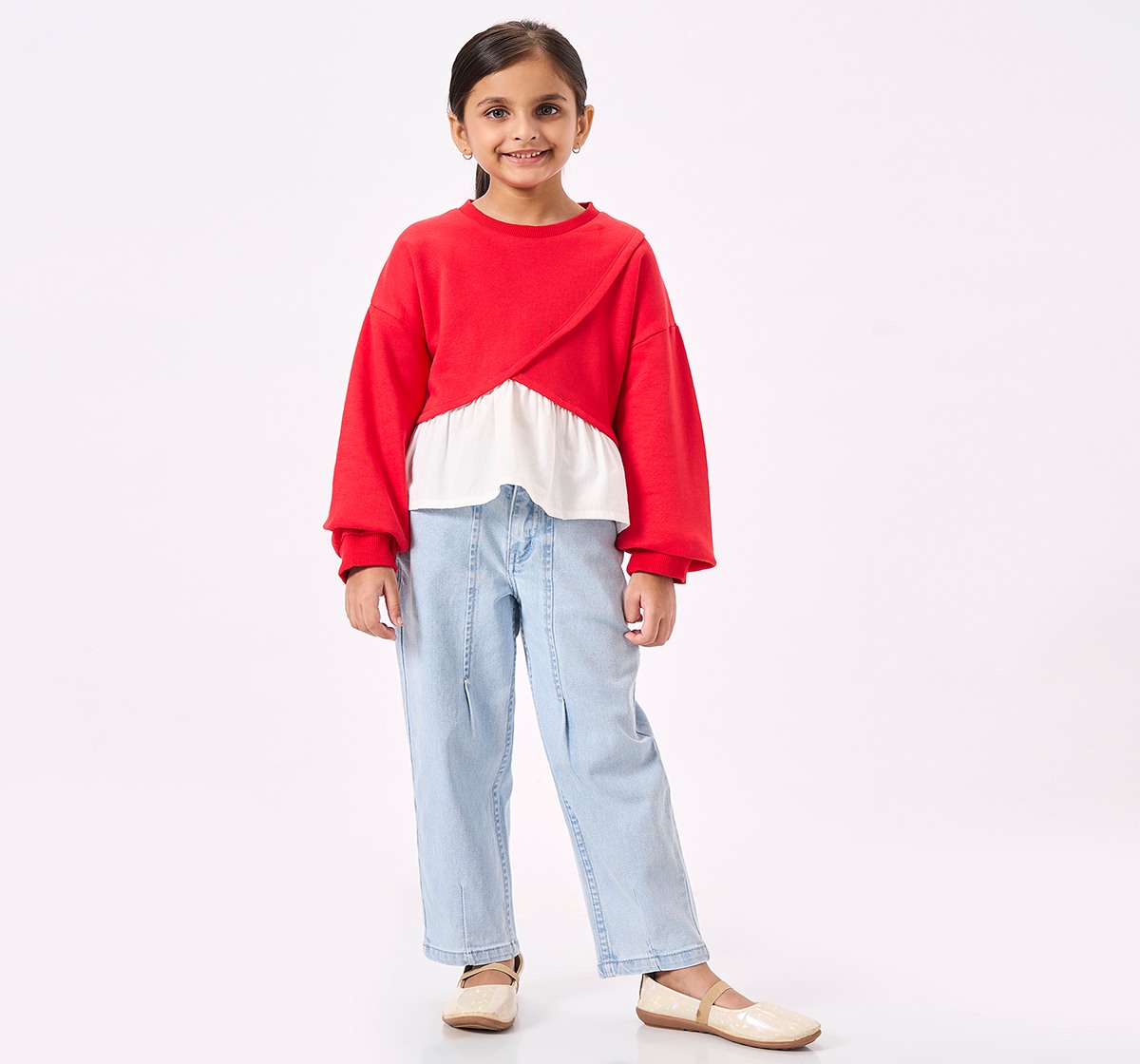 Ed-a-Mamma Kids Girls Sweatshirt Navy