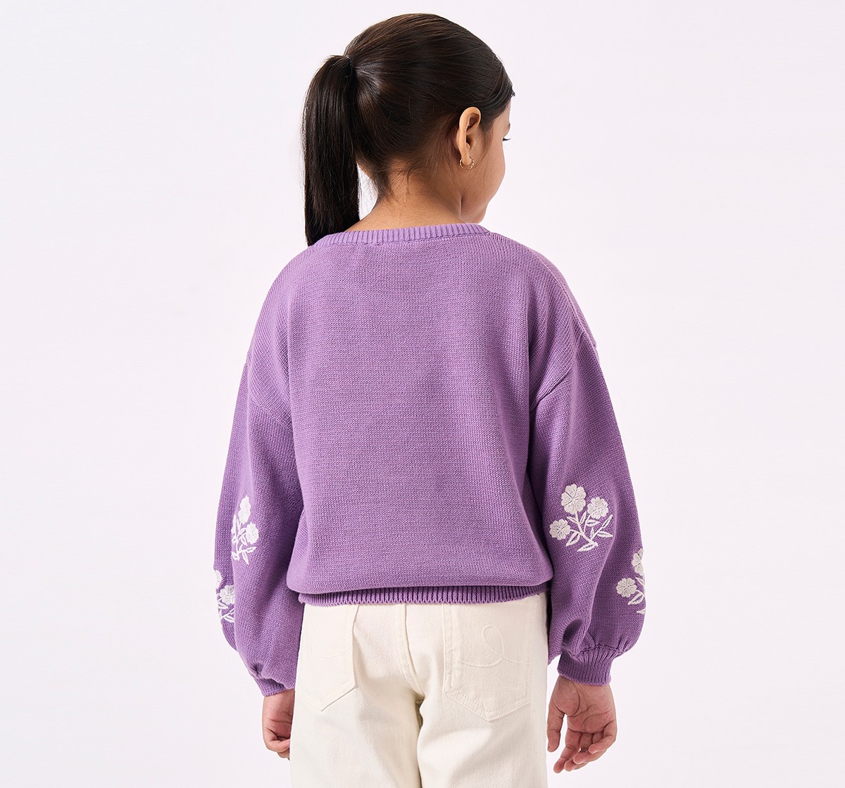 Ed-a-Mamma Kids Girls SWEATER Purple