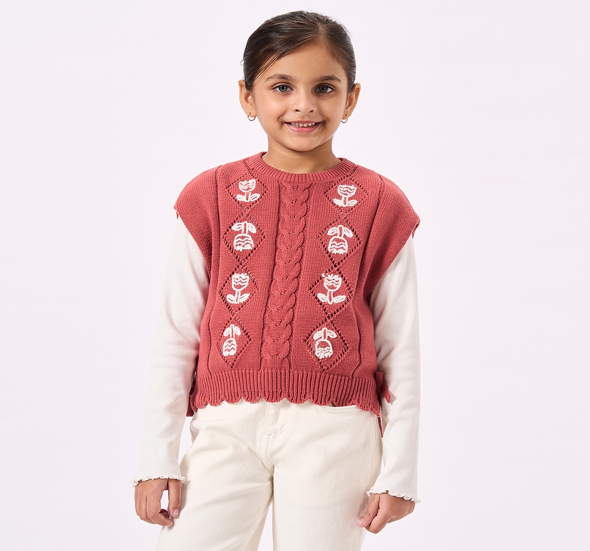 Ed-a-Mamma Kids Girls T-Shirt Rust