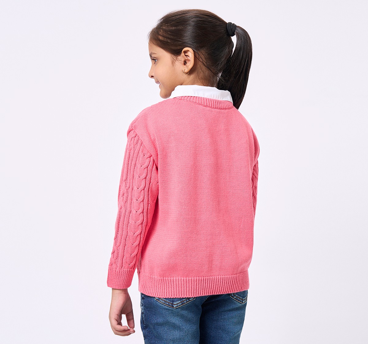 ED-A-MAMMA Kids Girls SWEATER PEACH