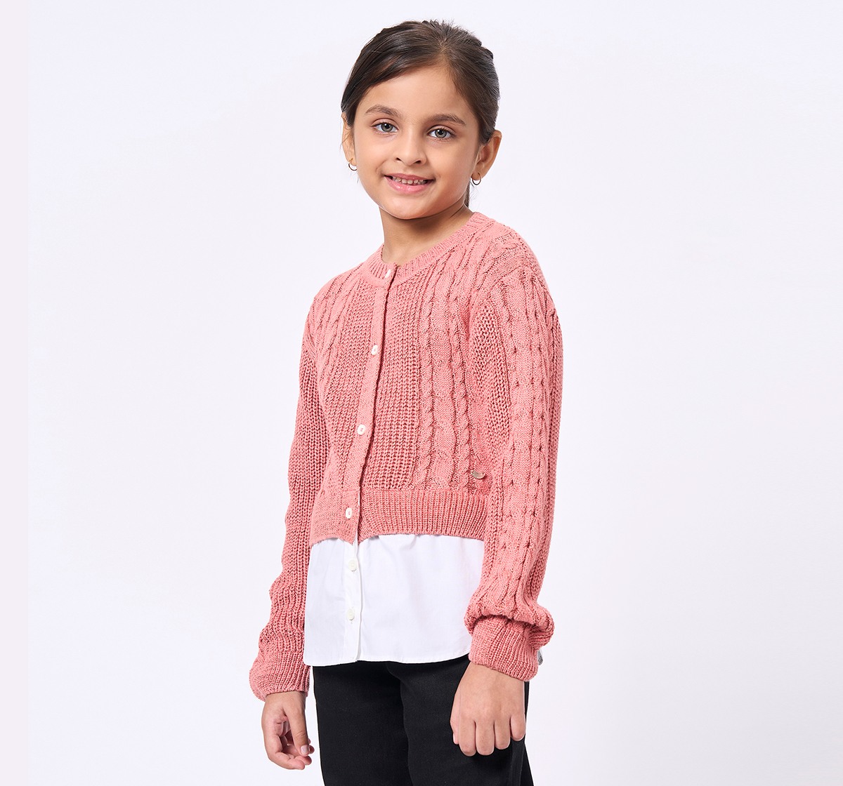 ED-A-MAMMA Kids Girls Tops BROWN