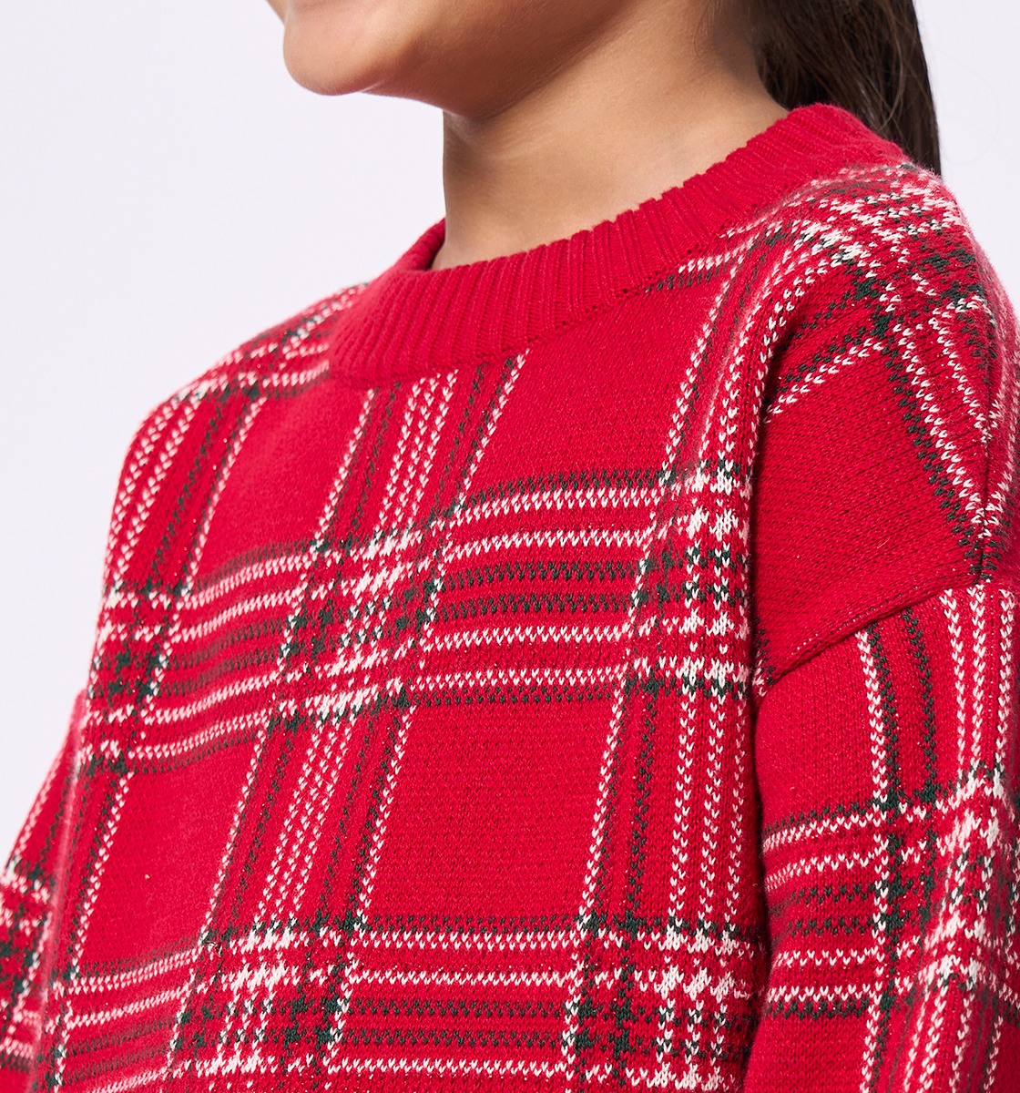 ED-A-MAMMA Kids Girls SWEATER RED