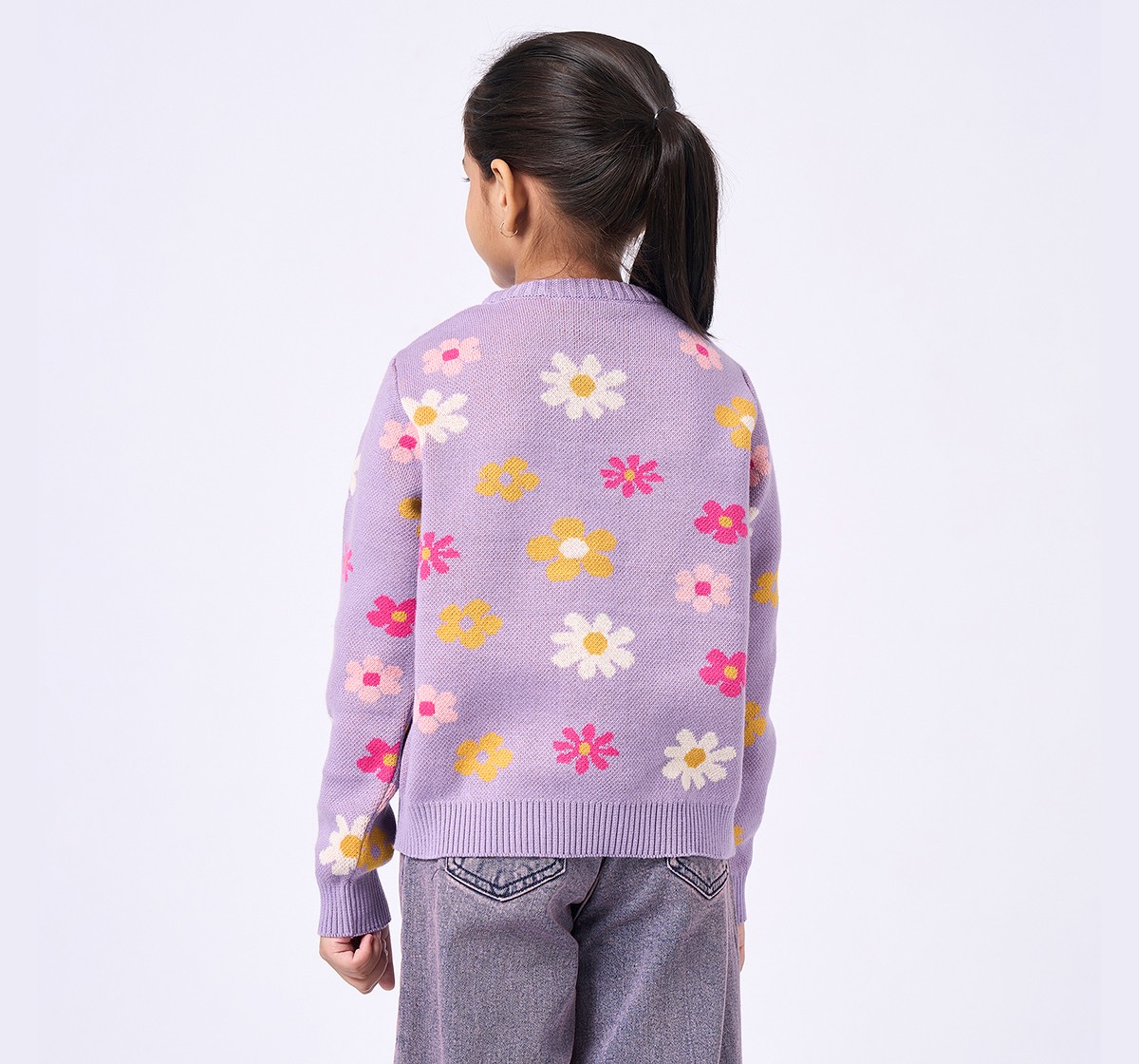 Ed-a-Mamma Kids Girls SWEATER Purple