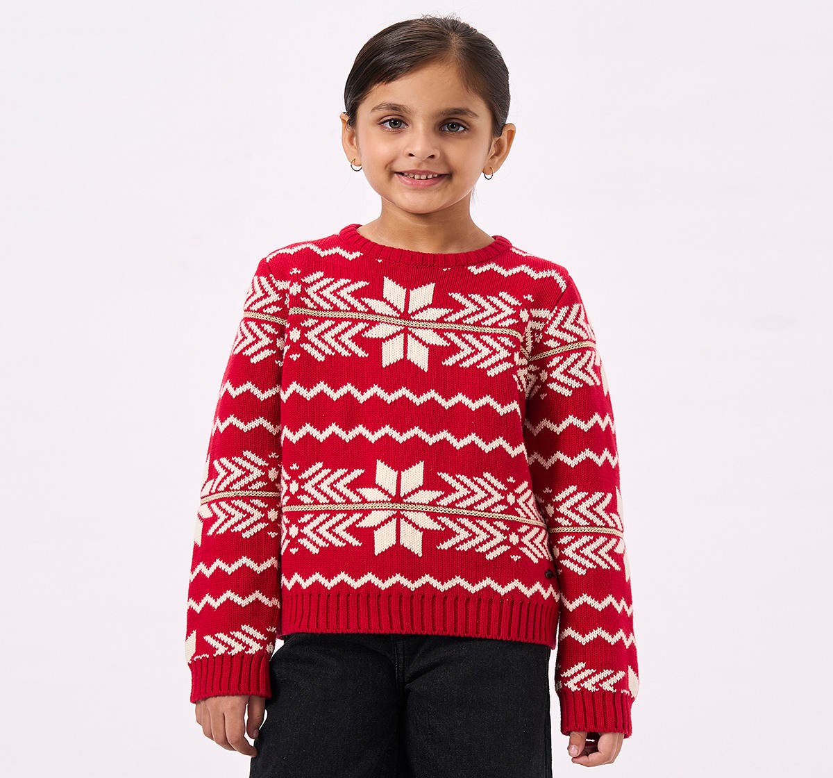 Ed-a-Mamma Kids Girls SWEATER Red