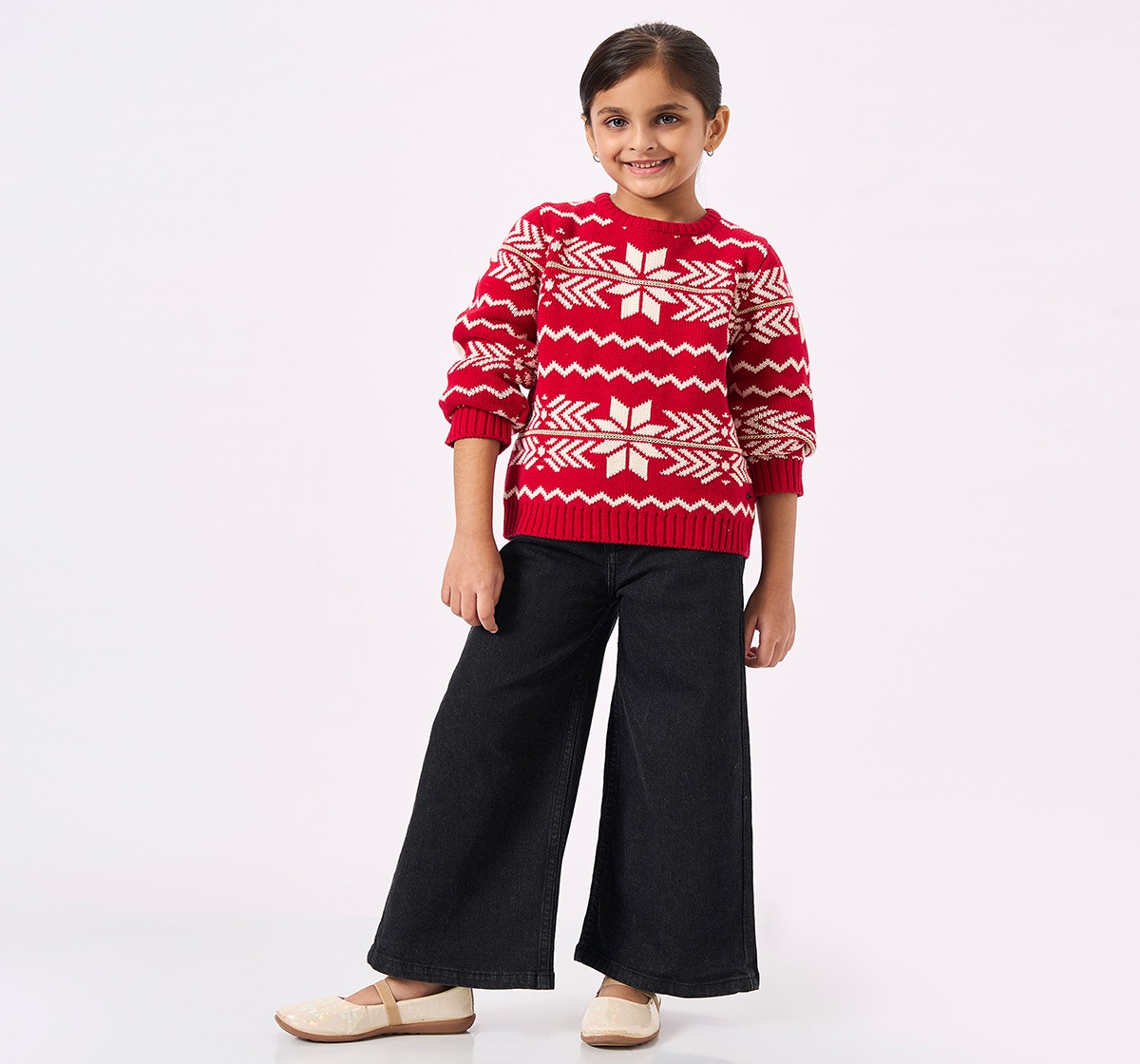 Ed-a-Mamma Kids Girls SWEATER Red