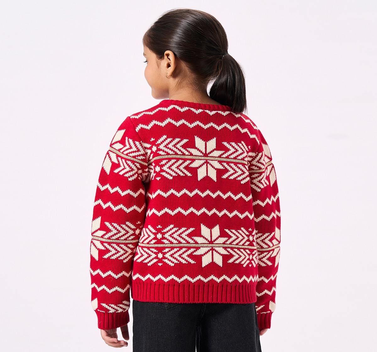 Ed-a-Mamma Kids Girls SWEATER Red