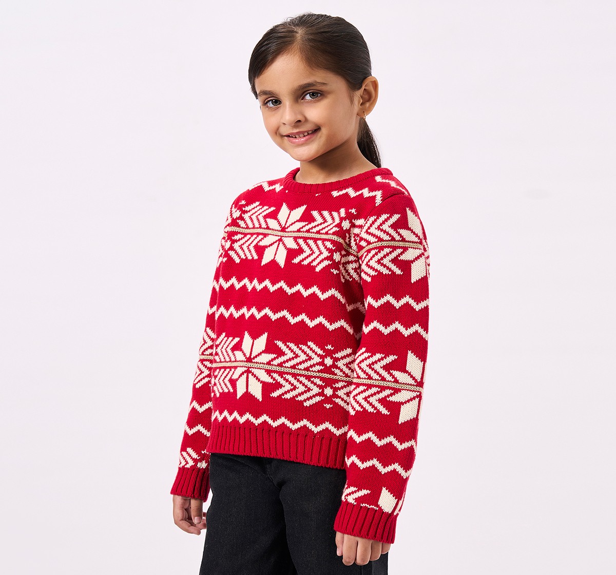 Ed-a-Mamma Kids Girls SWEATER Red