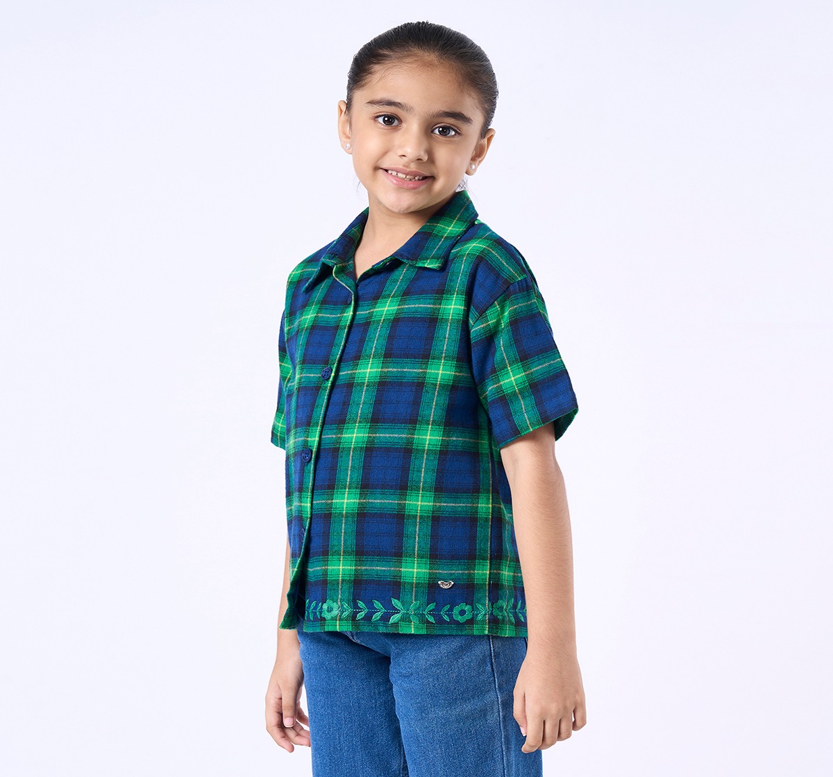 Ed-a-Mamma Kids Girls Tops Green