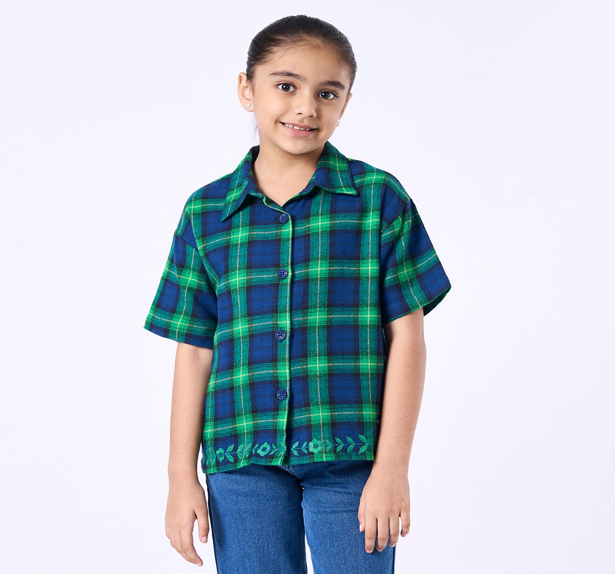 Ed-a-Mamma Kids Girls Tops Green