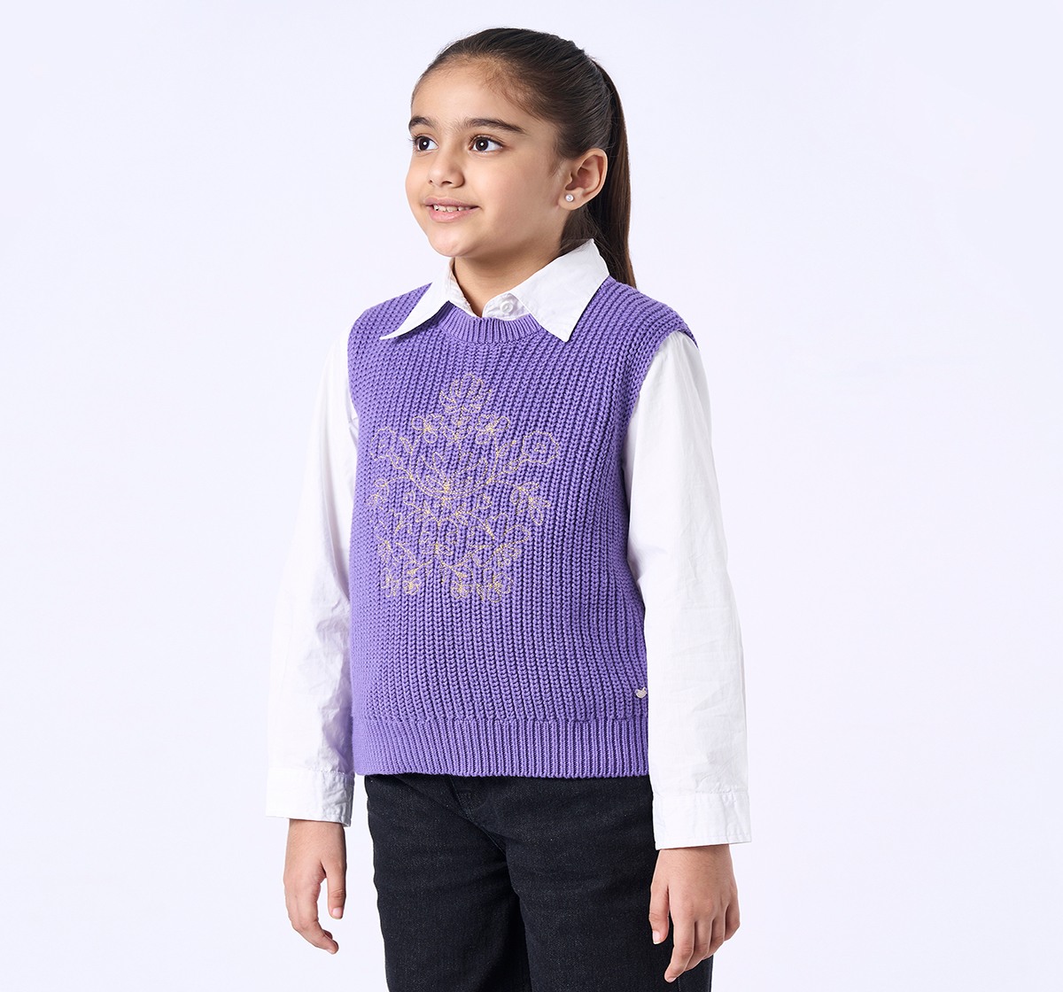 Ed-a-Mamma Kids Girls Tops Purple