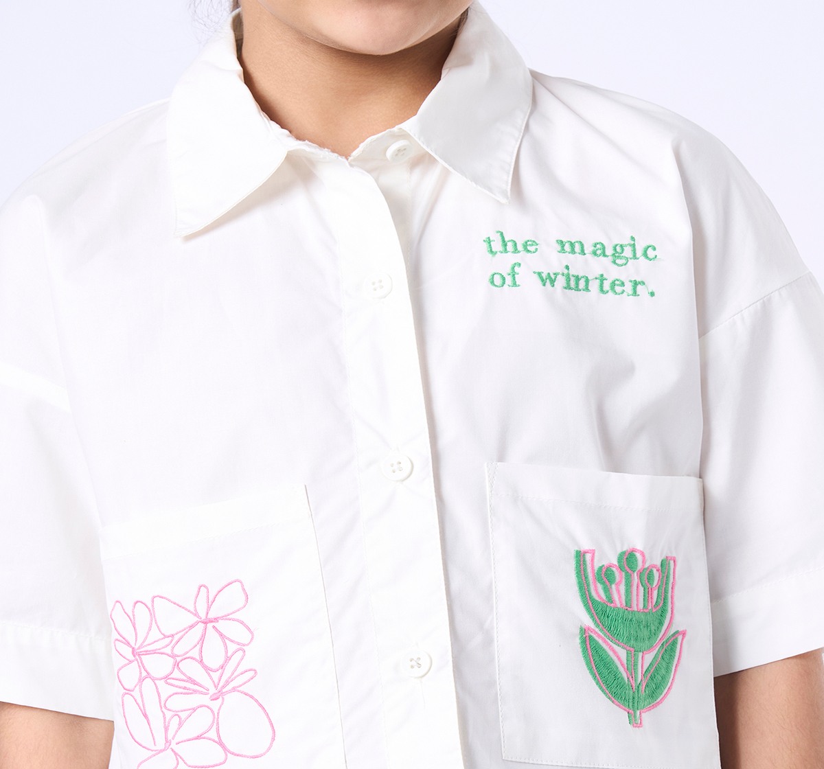 Ed-a-Mamma Kids Girls Tops White