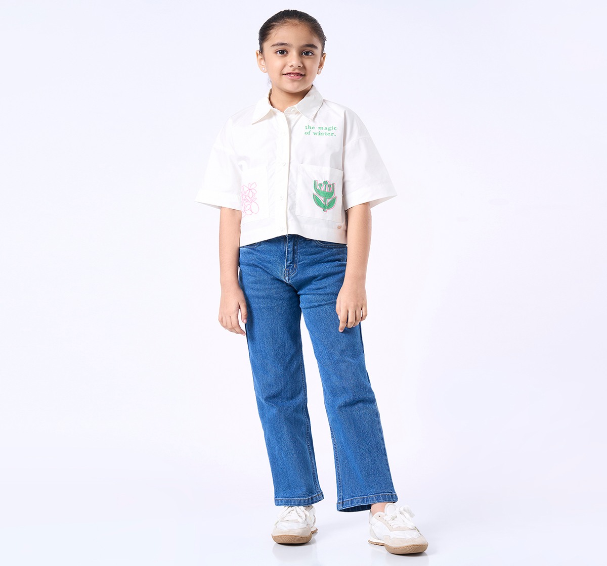 Ed-a-Mamma Kids Girls Tops White