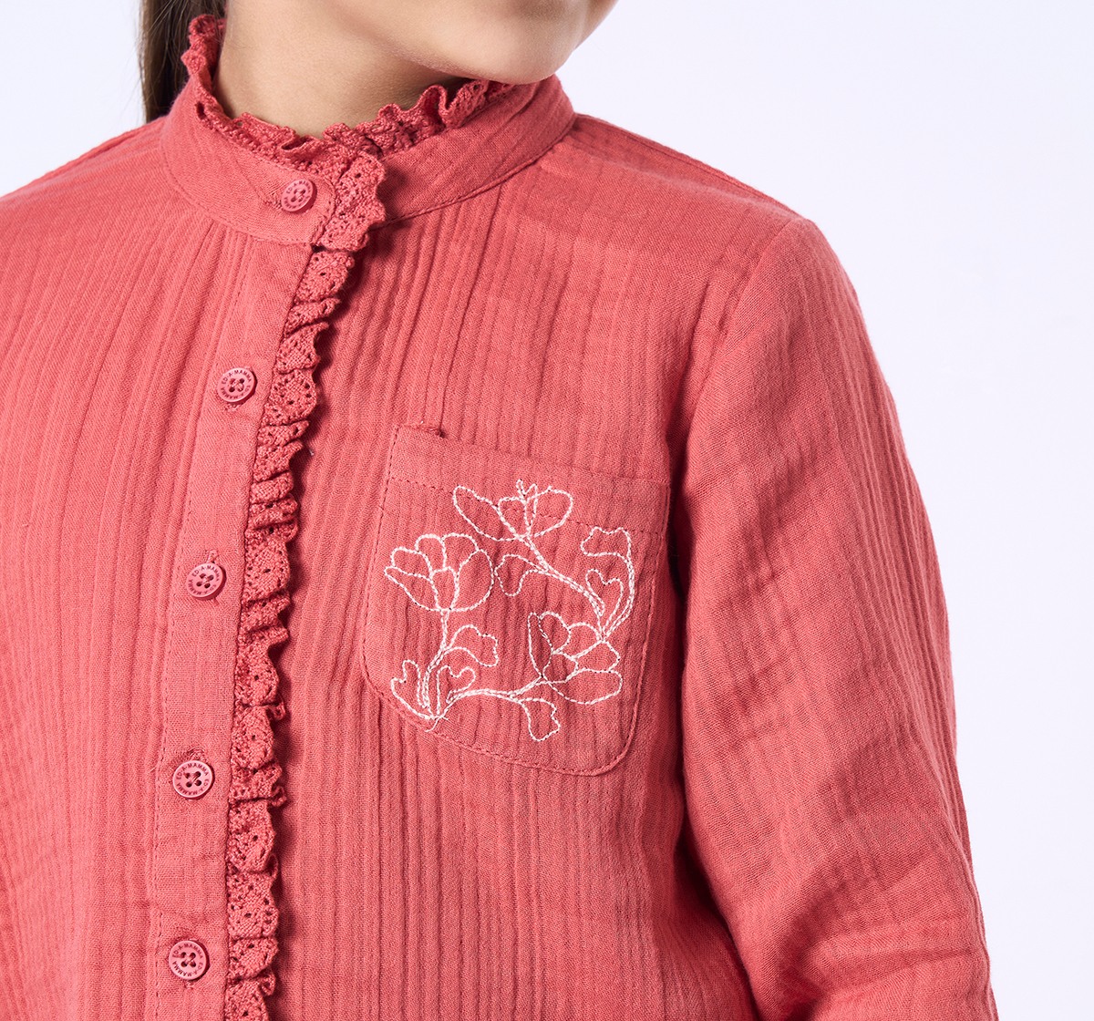 Ed-a-Mamma Kids Girls Tops Brown