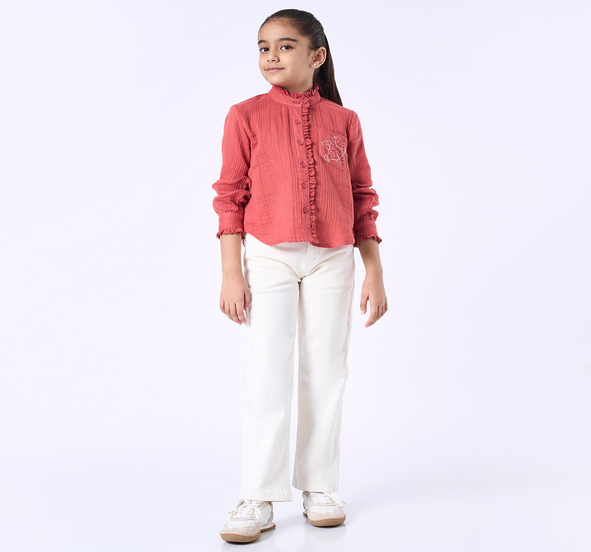 Ed-a-Mamma Kids Girls Tops Brown