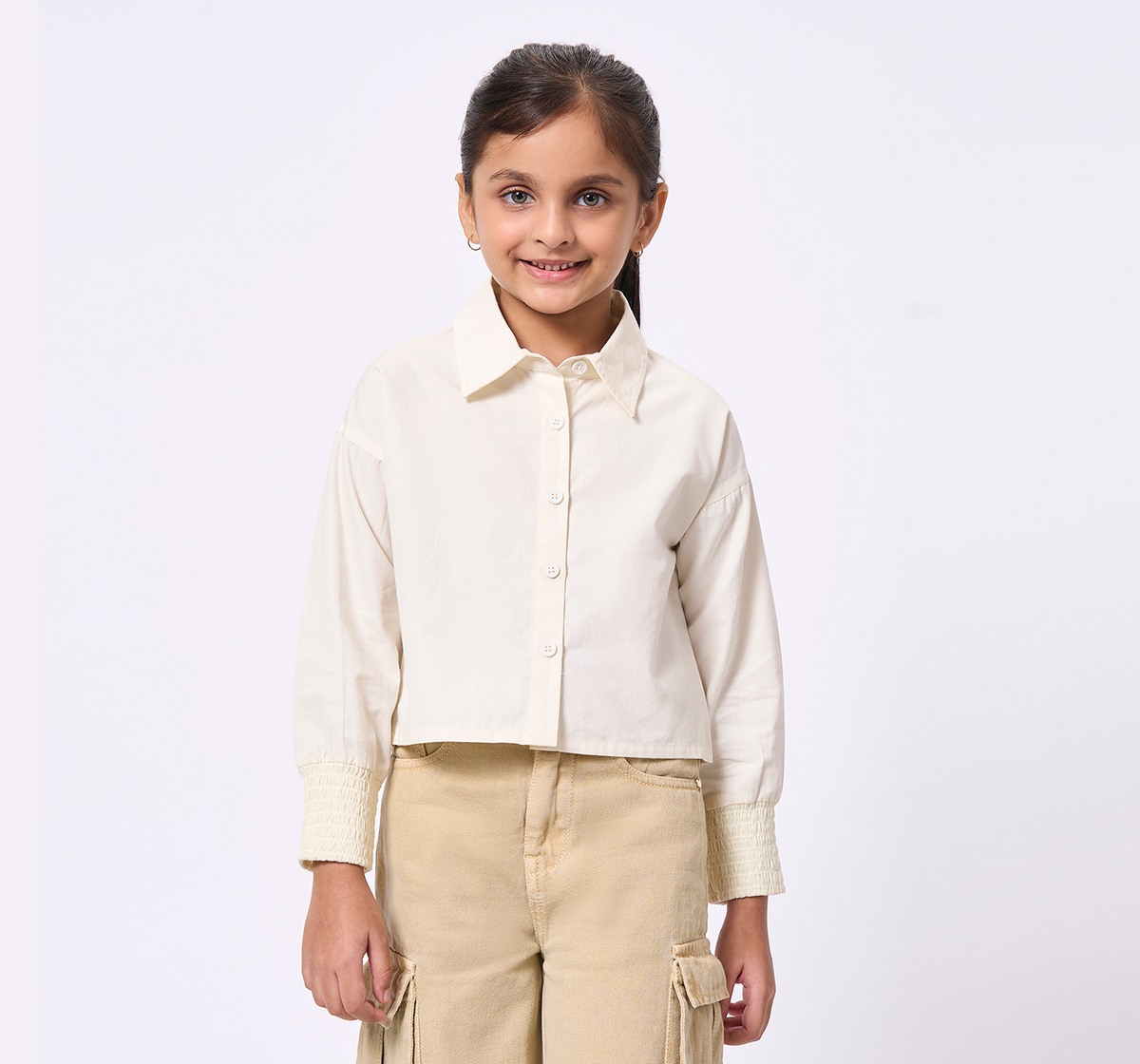 ED-A-MAMMA Kids Girls Tops OFF-WHITE