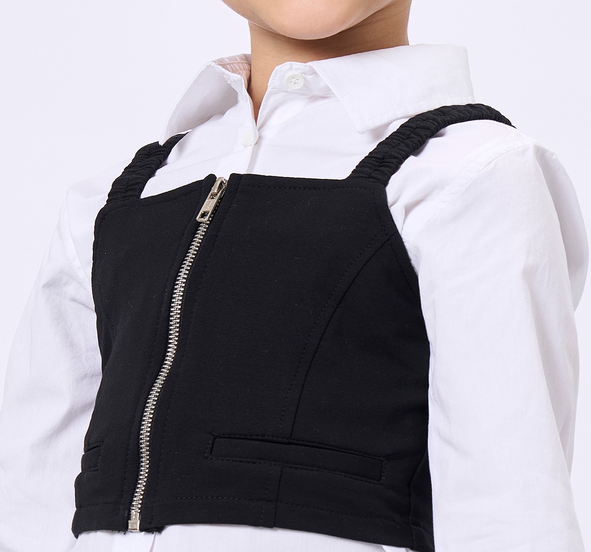 Ed-A-Mamma Kids Girls Top Black & White