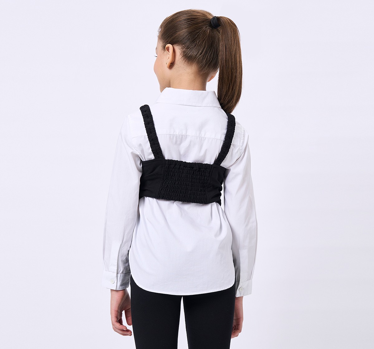 Ed-A-Mamma Kids Girls Top Black & White