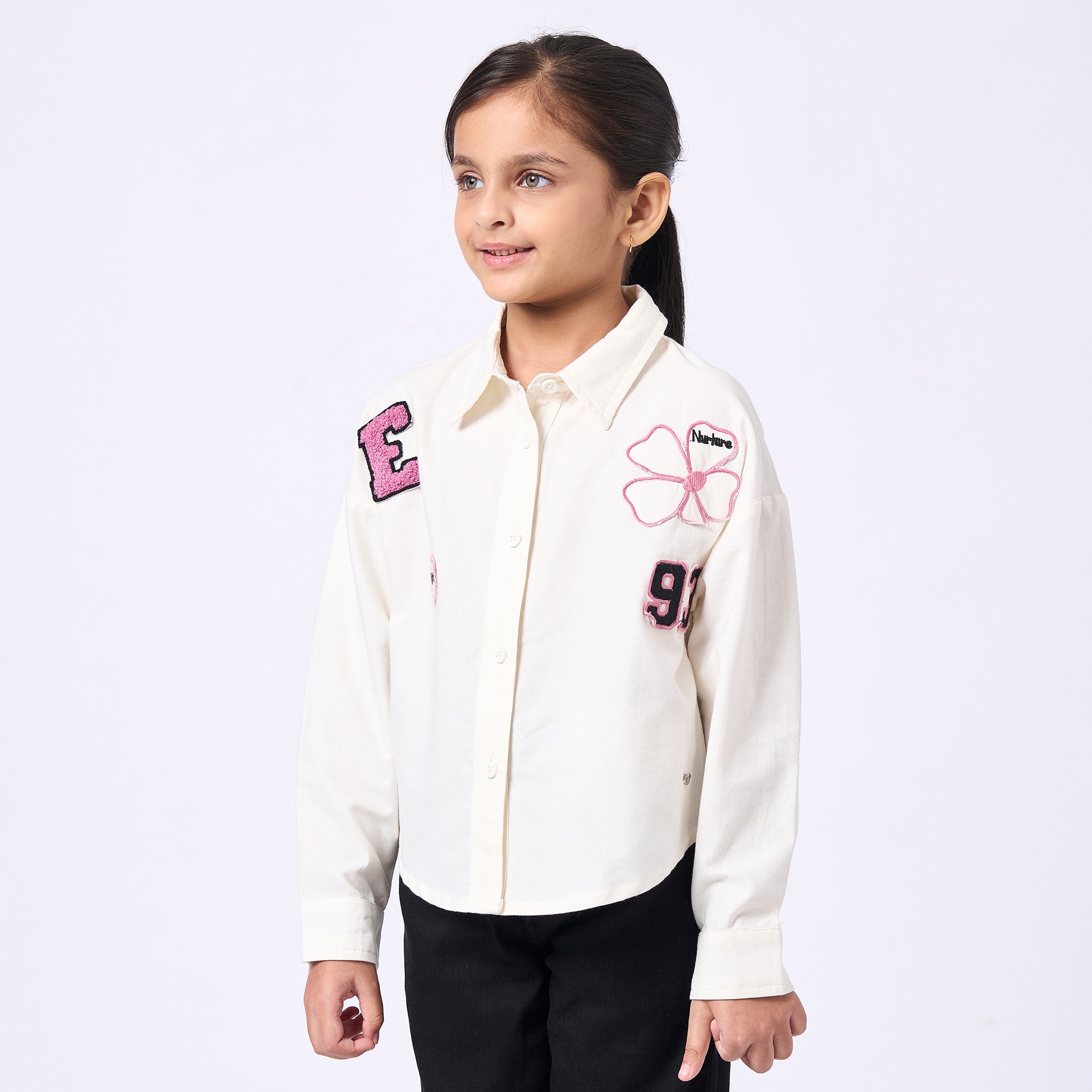 Ed-a-Mamma Kids Girls Tops Off White