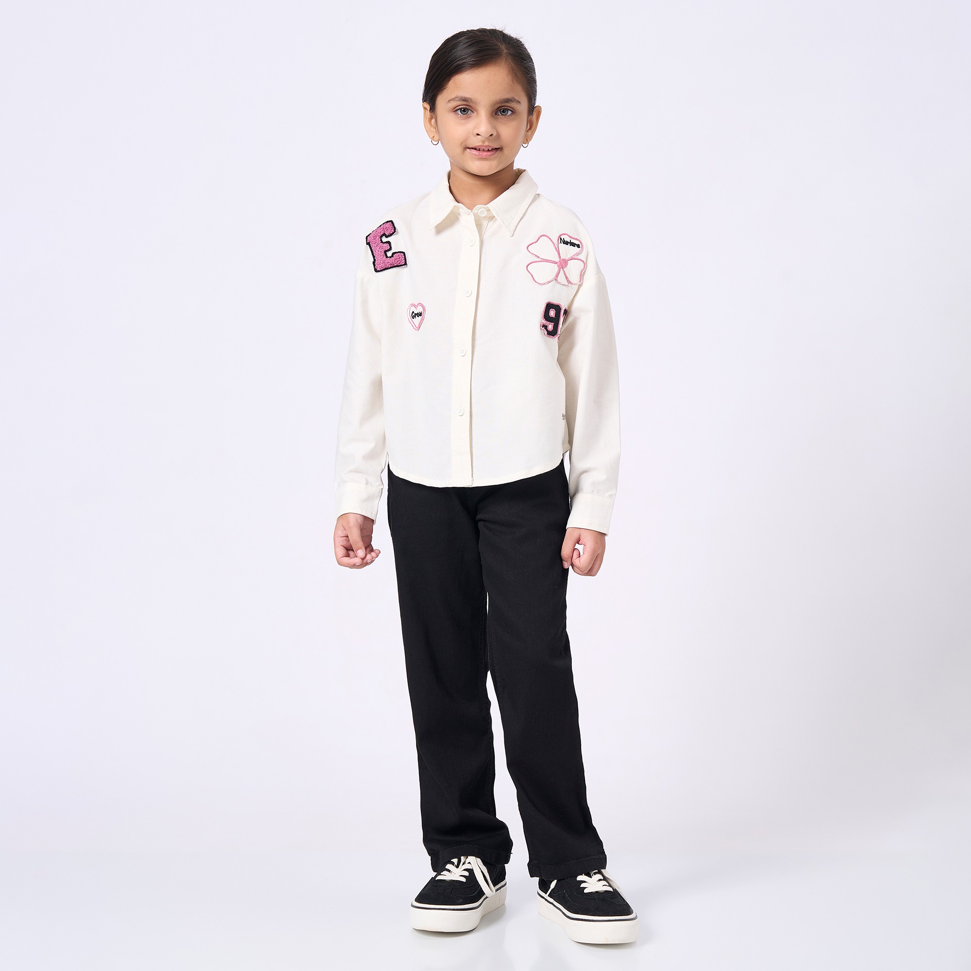 Ed-a-Mamma Kids Girls Tops Off White