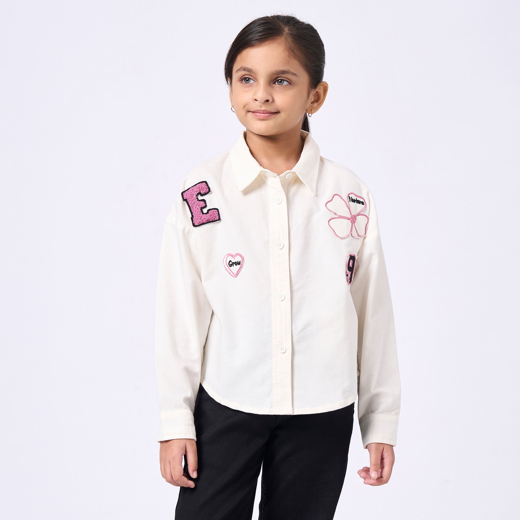 Ed-a-Mamma Kids Girls Tops Off White