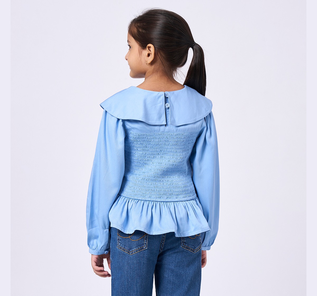 Ed-a-Mamma Kids Girls Tops Light Blue