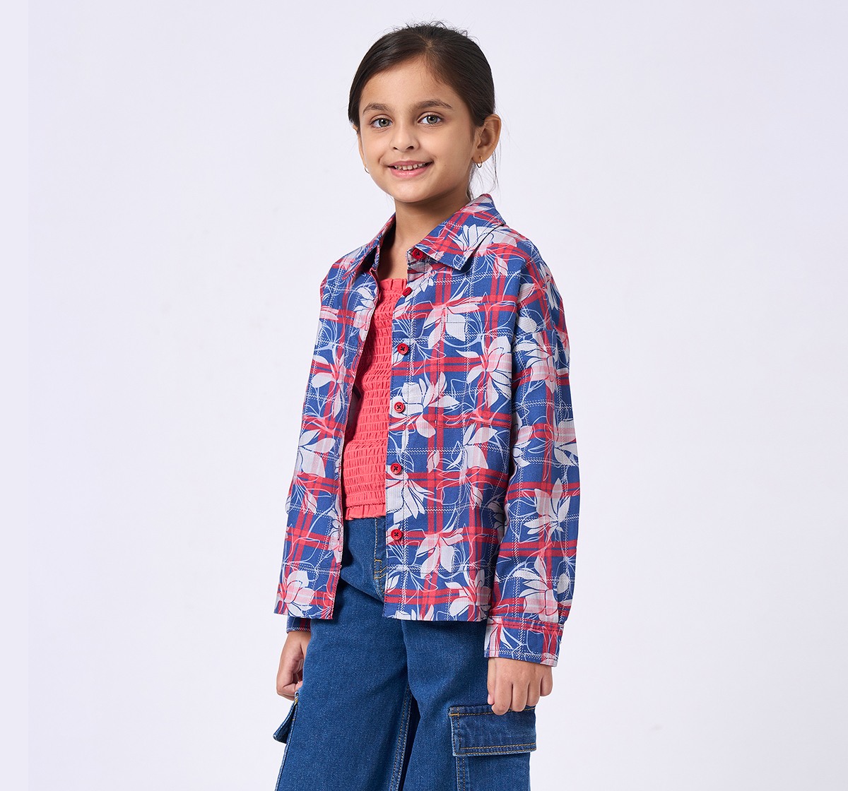 Ed-a-Mamma Kids Girls Tops Red
