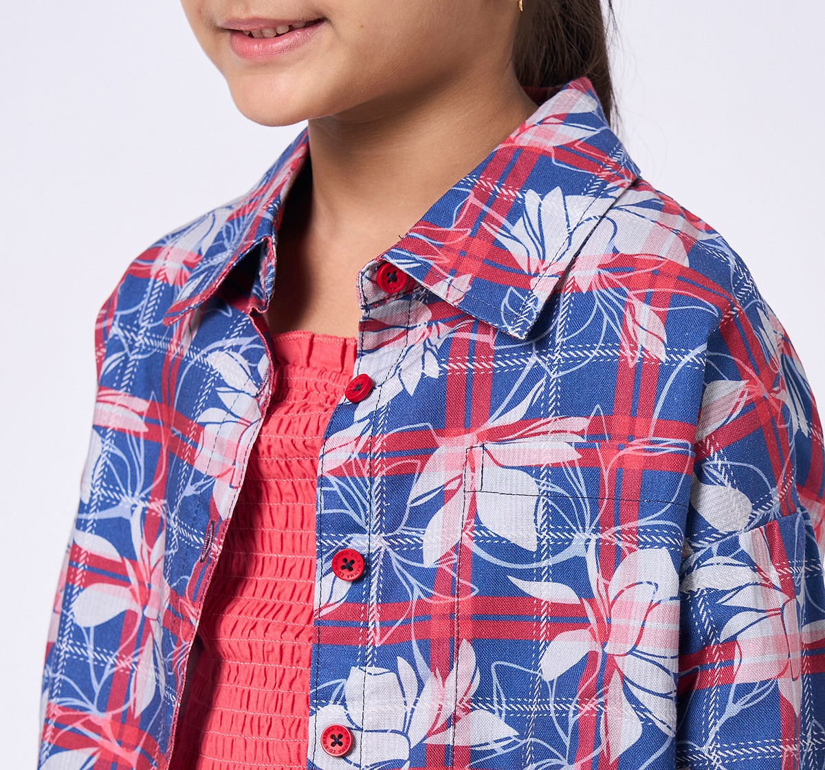 Ed-a-Mamma Kids Girls Tops Red