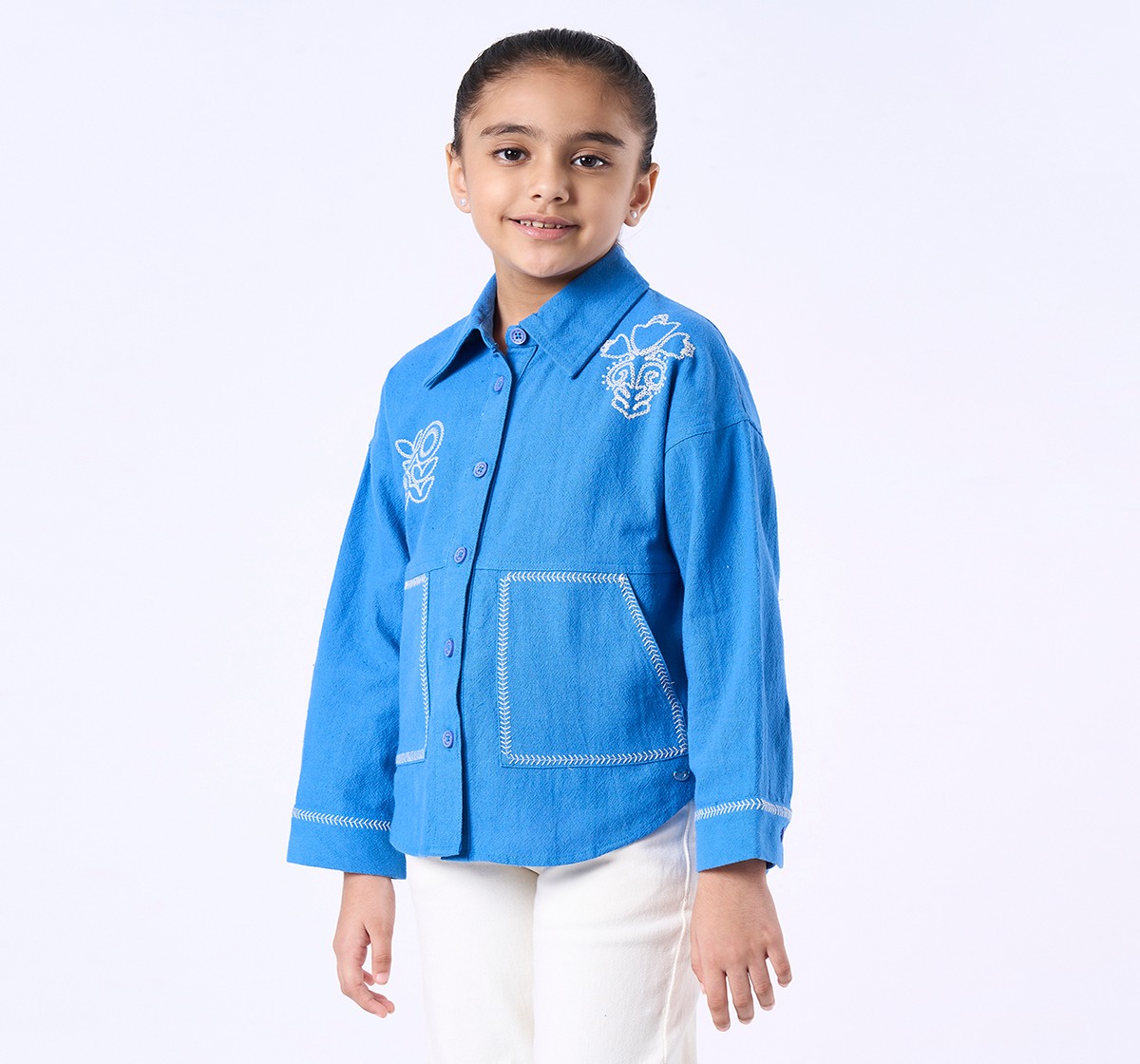Ed-a-Mamma Kids Girls Tops Blue