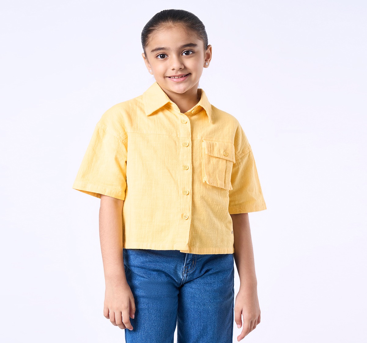 Ed-a-Mamma Kids Girls Tops Yellow