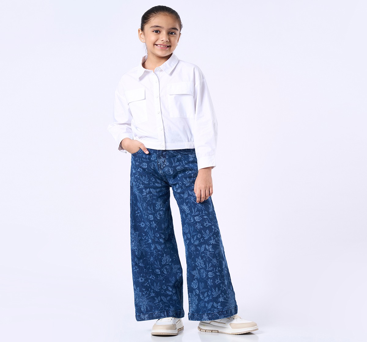 Ed-a-Mamma Kids Girls Tops White