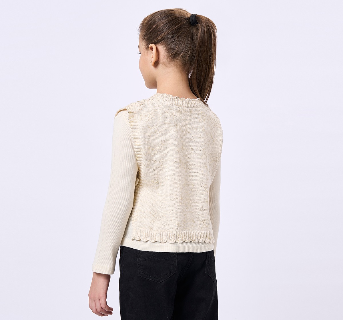 Ed-A-Mamma Kids Girls T-Shirt Off-White