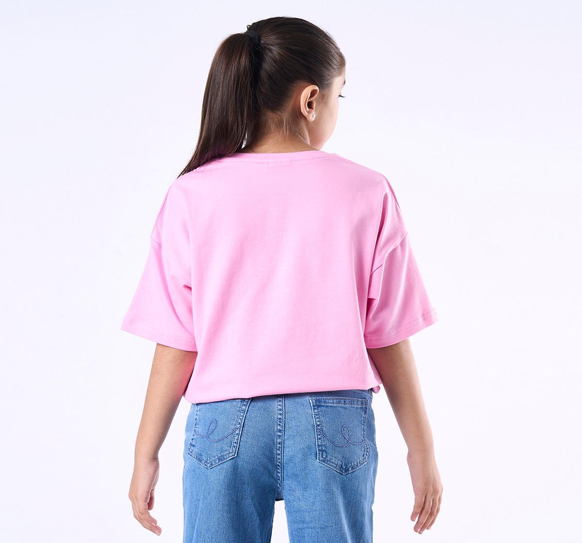 Ed-a-Mamma Kids Girls T-Shirt Light Pink