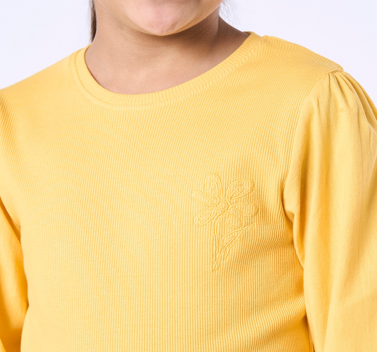 Ed-a-Mamma Kids Girls T-Shirt Yellow