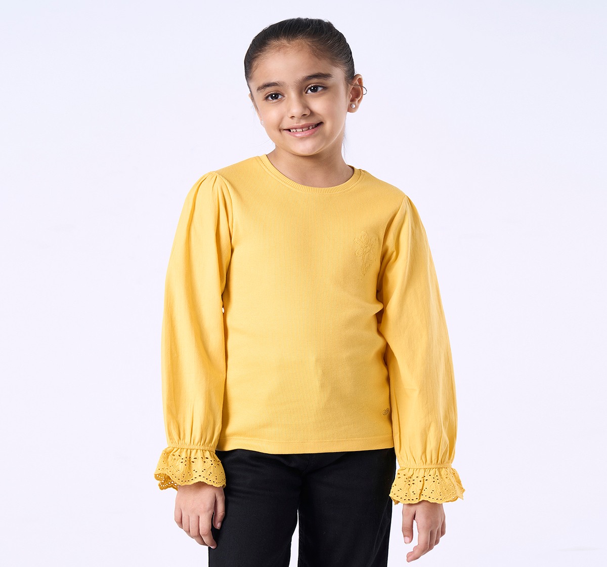 Ed-a-Mamma Kids Girls T-Shirt Yellow