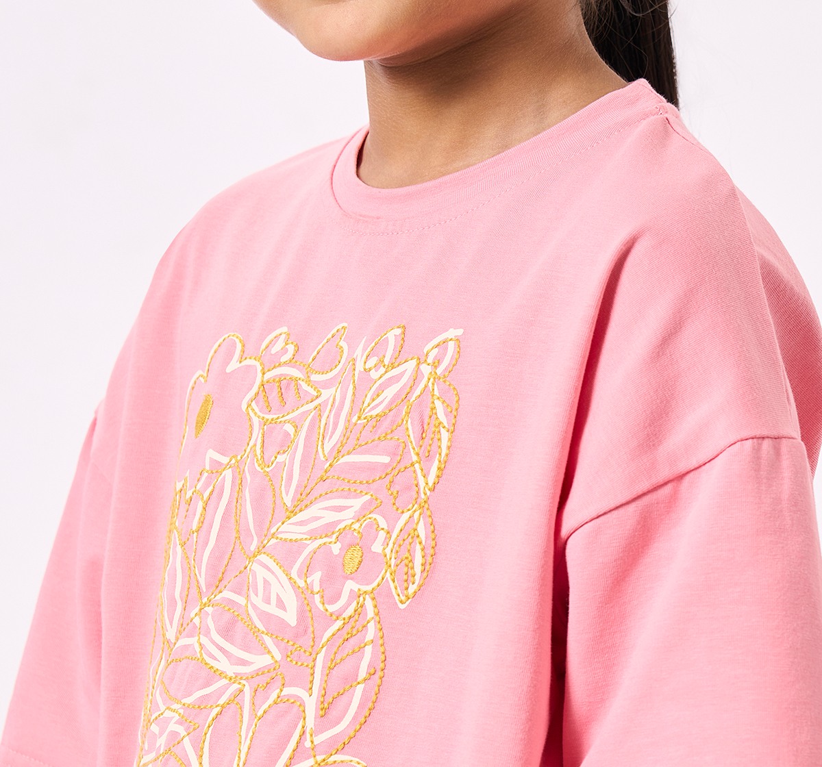 Ed-a-Mamma Kids Girls T-Shirt Coral