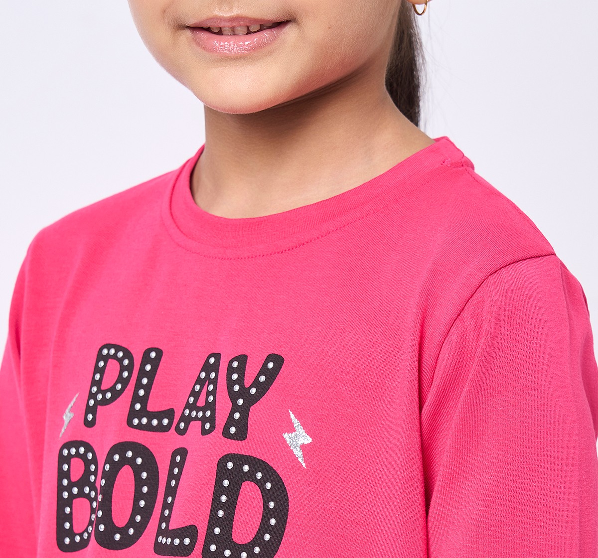 Ed-a-Mamma Kids Girls T-Shirt Pink