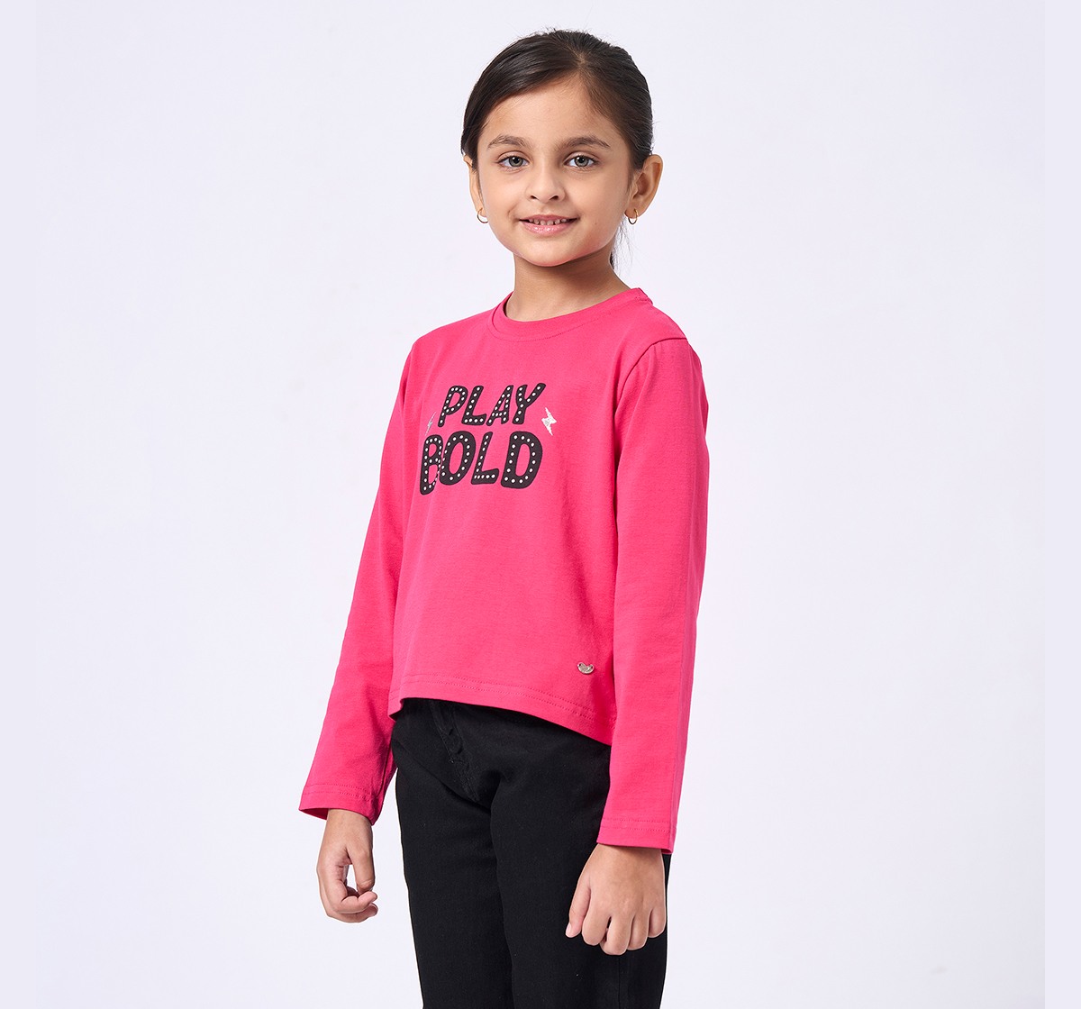 Ed-a-Mamma Kids Girls T-Shirt Pink