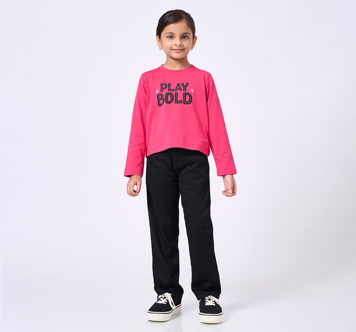 Ed-a-Mamma Kids Girls T-Shirt Pink