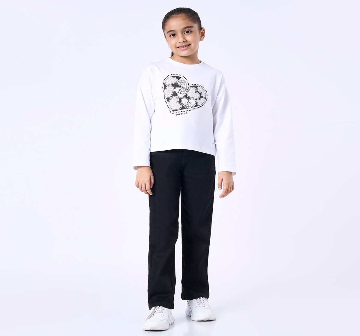 Ed-a-Mamma Kids Girls T-Shirt White