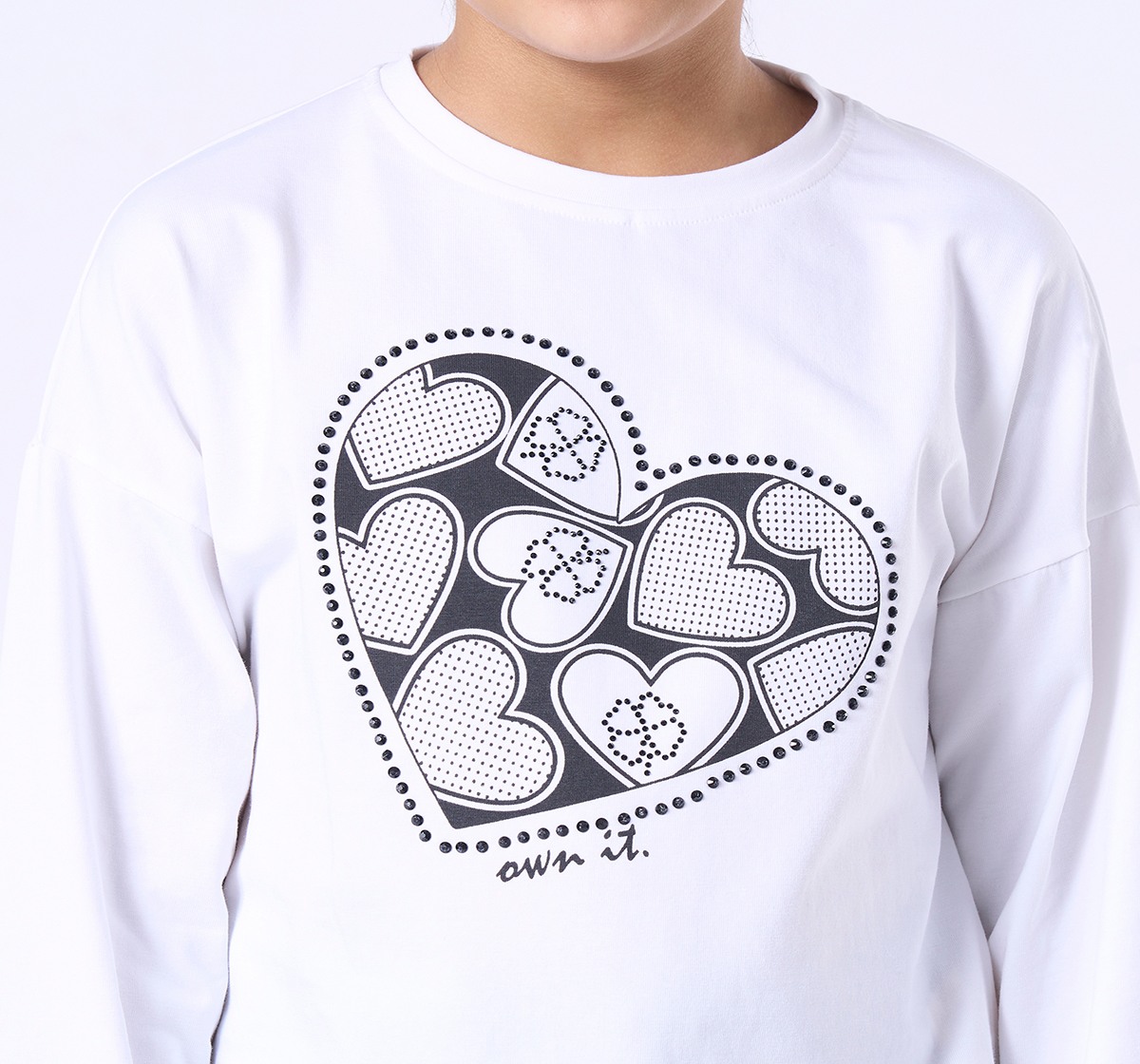 Ed-a-Mamma Kids Girls T-Shirt White