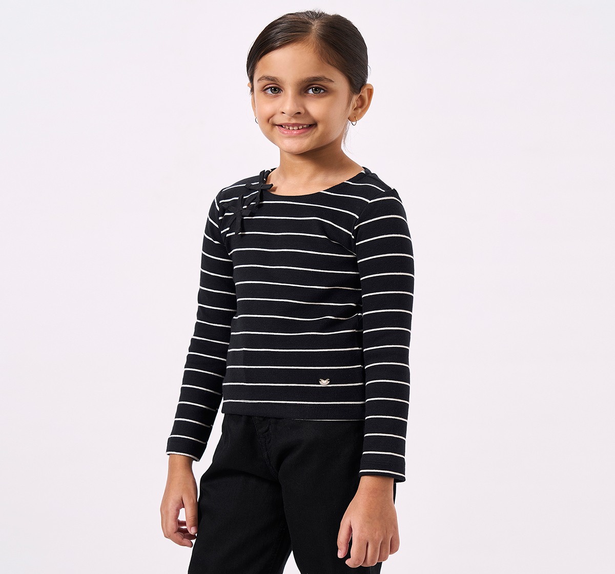 Ed-a-Mamma Kids Girls T-Shirt Black