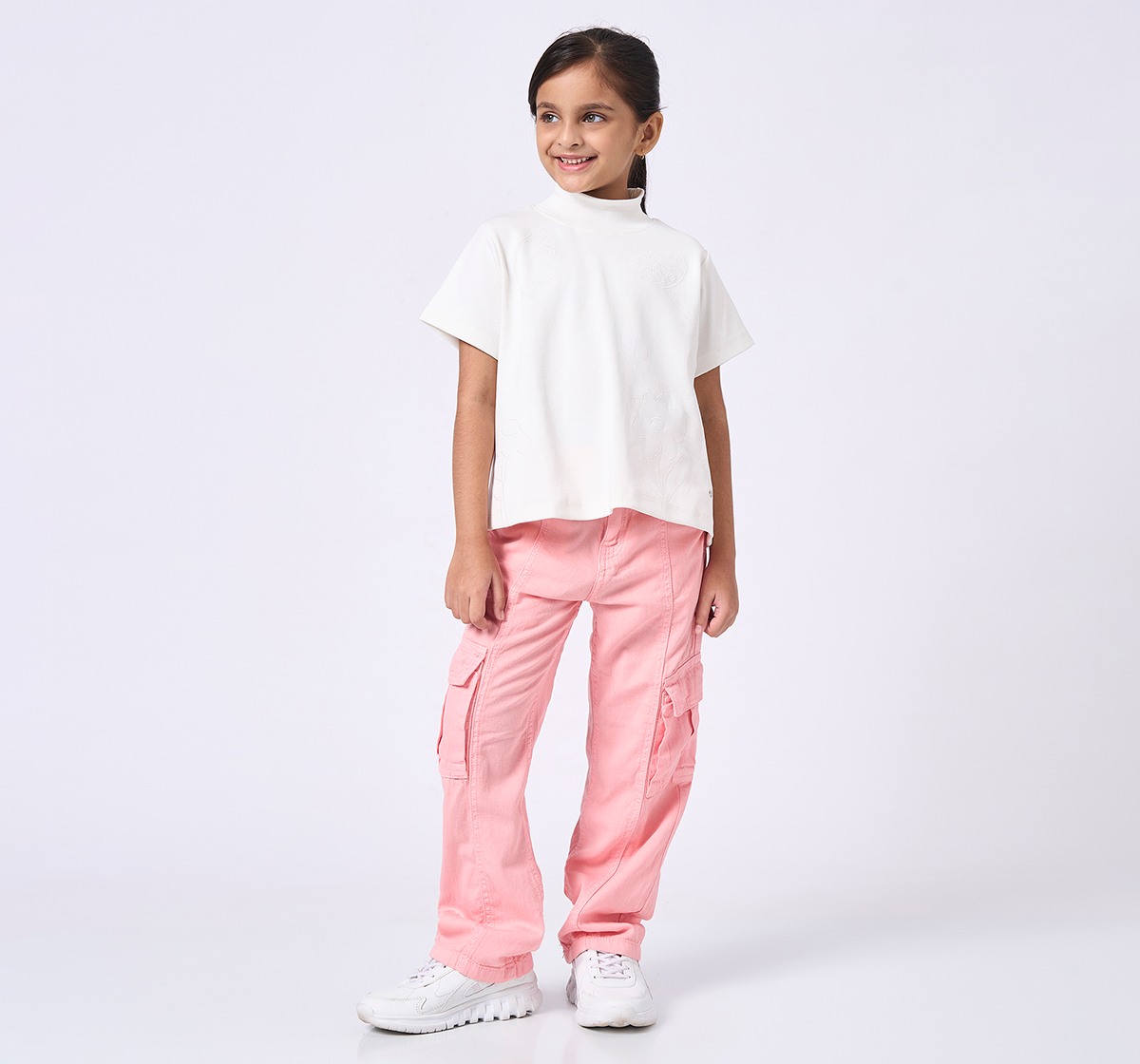 Ed-a-Mamma Kids Girls T-Shirt White