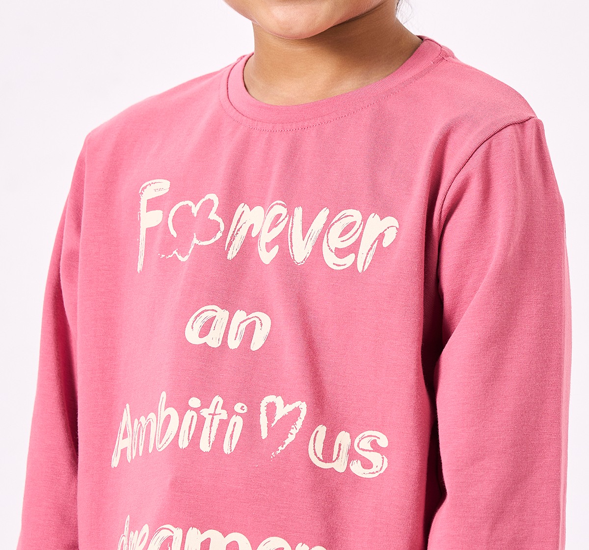 Ed-a-Mamma Kids Girls T-Shirt Pink