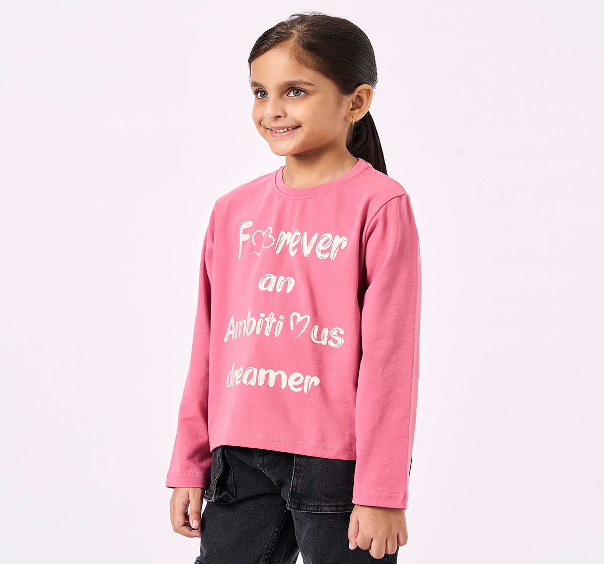 Ed-a-Mamma Kids Girls T-Shirt Pink