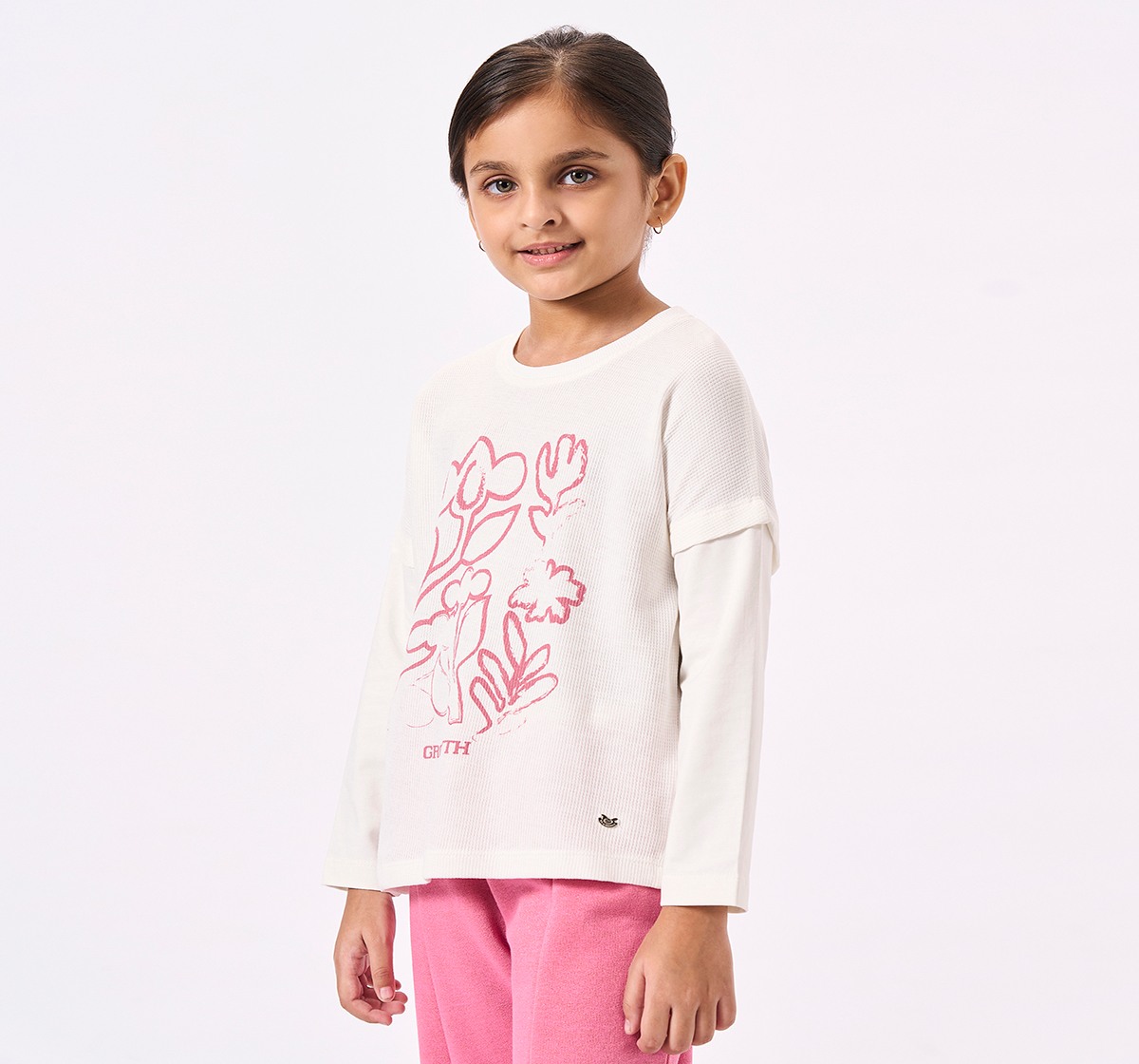 Ed-a-Mamma Kids Girls T-Shirt White