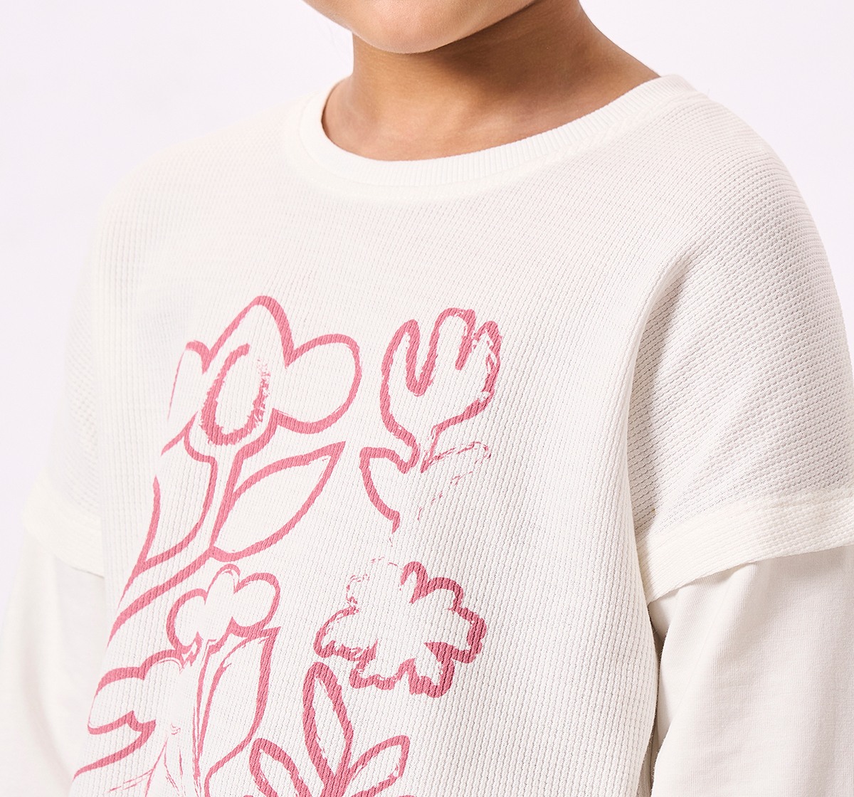 Ed-a-Mamma Kids Girls T-Shirt White