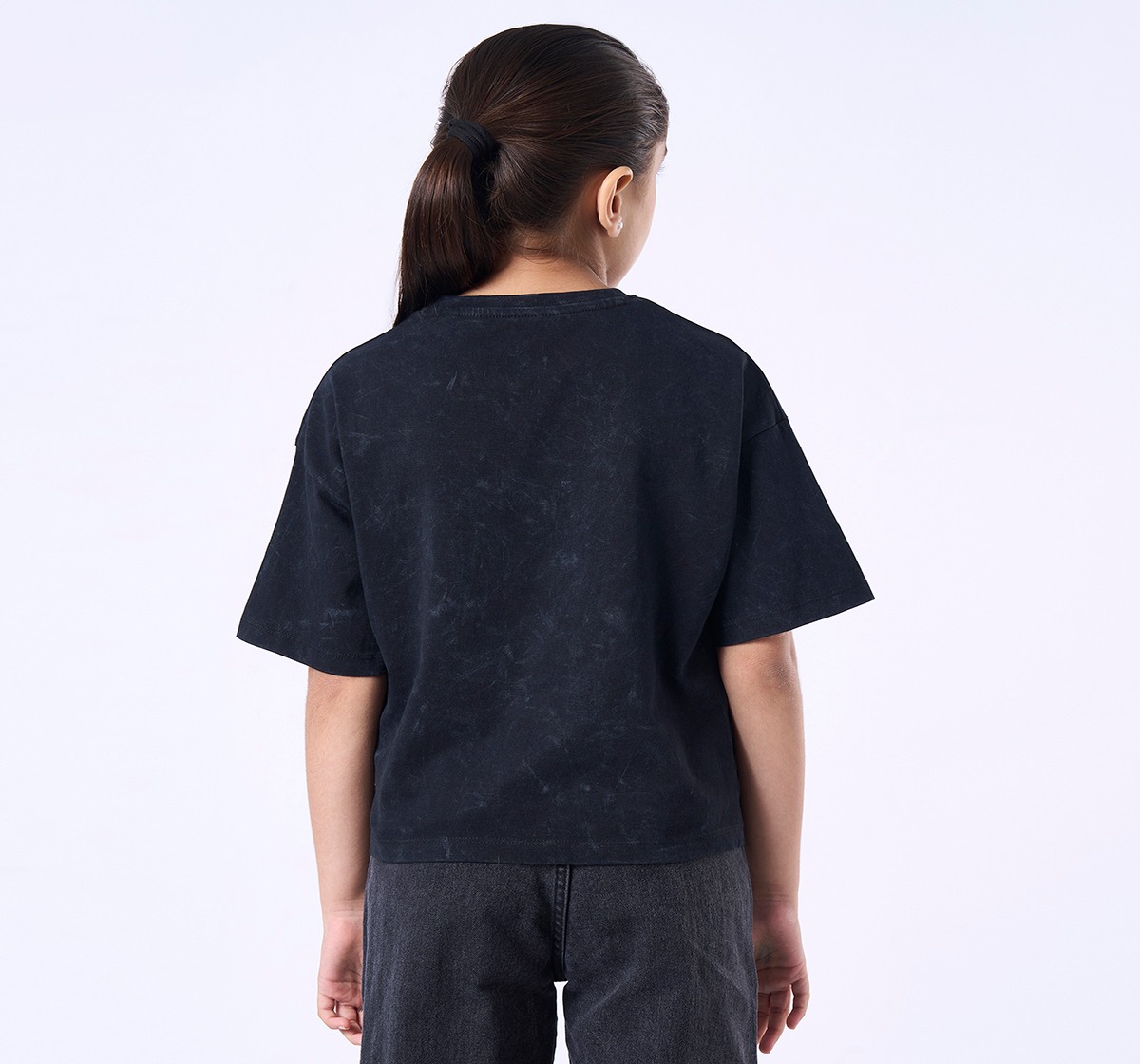 Ed-a-Mamma Kids Girls T-Shirt Black